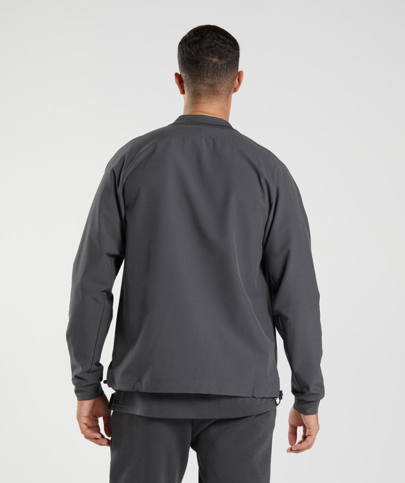 Men's Gymshark Studio Jackets Black | NZ 6XCNVZ